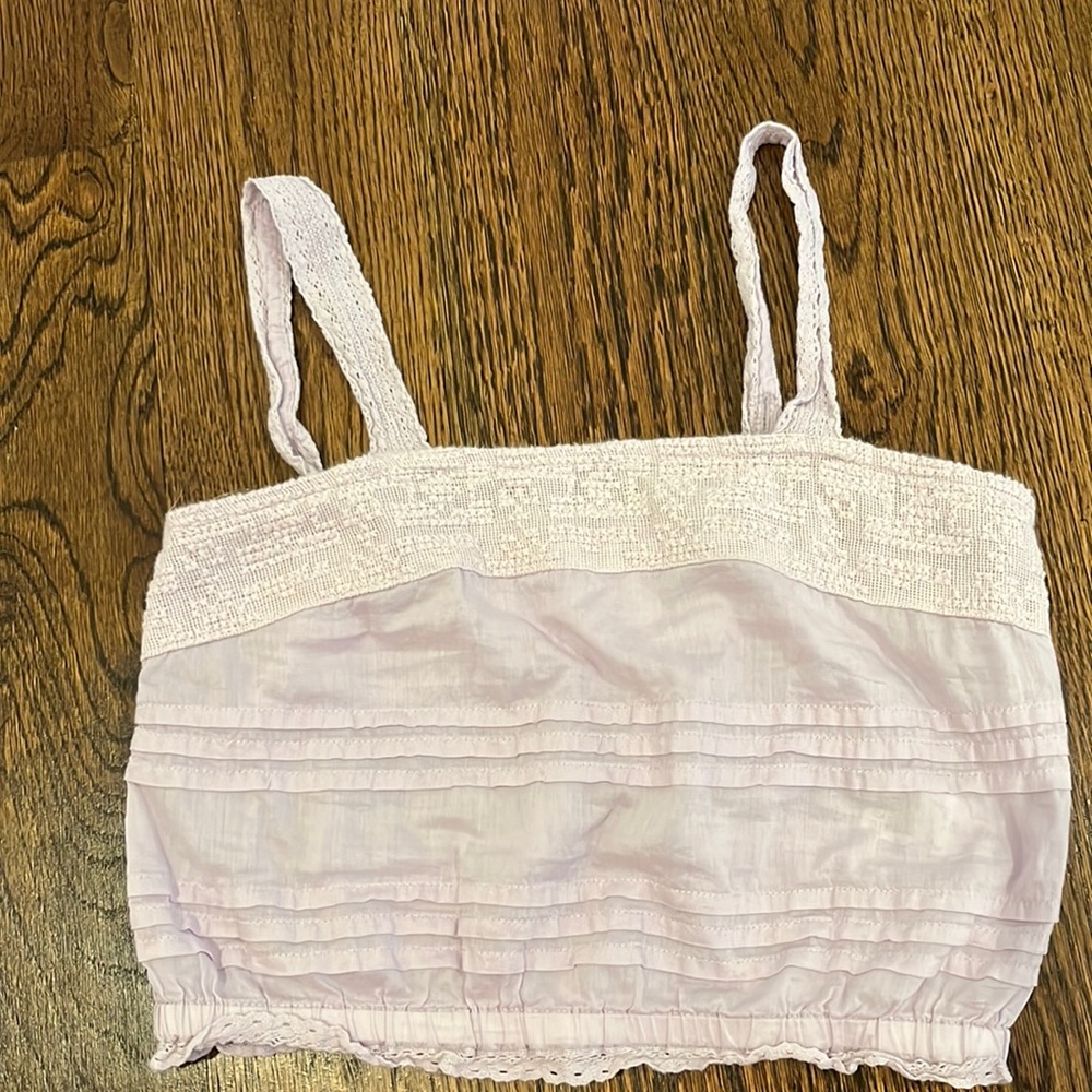 Purple Embroidered Tank